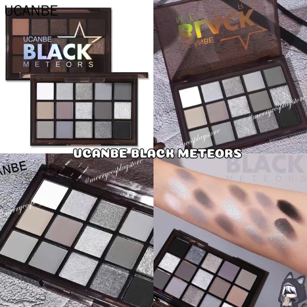 Phấn mắt UCANBE bảng 15 màu - #black meteors