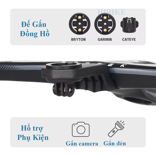 Ghi Đông Xe Đạp Đua Liền Pô Tăng CARBON TOSEEK TR5500 - Âm Dây