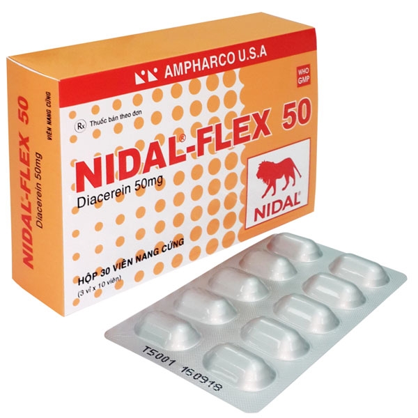Thuốc Nidal-Flex 50 điều trị triệu chứng thoái hóa khớp (hộp 3 vỉ x 10 ...