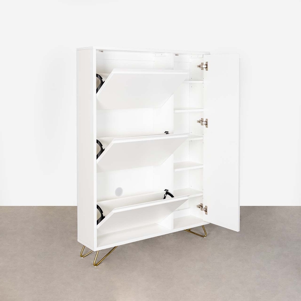 Tủ Giày Kệ Ngăn Có Cửa Elona – Thiết Kế Đa Năng, Gỗ MDF CARB-B2 An Toàn | Decoraz.vn