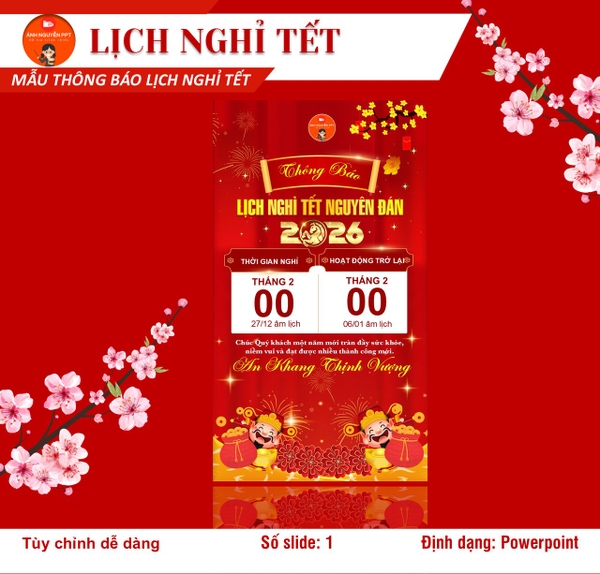 B18 - THÔNG BÁO LỊCH NGHỈ TẾT (CHUYỂN ĐỘNG)