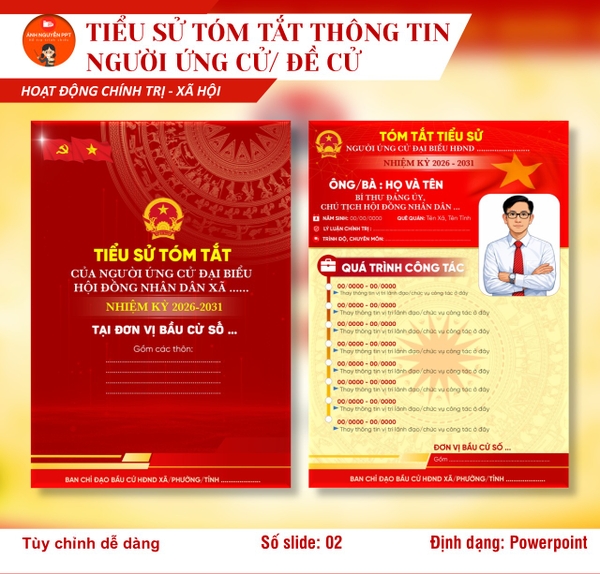M09 - MẪU TIỂU SỬ TÓM TẮT THÔNG TIN NGƯỜI ỨNG CỬ, ĐỀ CỬ