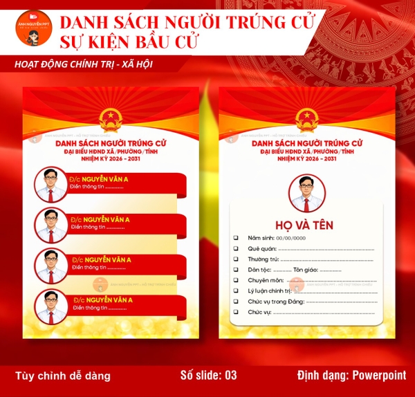 M17 - MẪU CÔNG BỐ DANH SÁCH TRÚNG CỬ