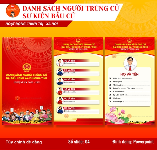 M19 - MẪU CÔNG BỐ DANH SÁCH TRÚNG CỬ