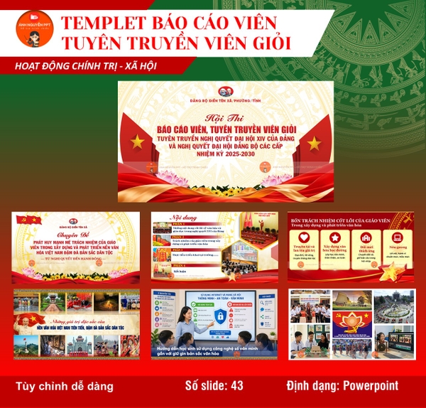 TT07 - TEMPLET BÁO CÁO, TUYÊN TRUYỀN VIÊN GIỎI