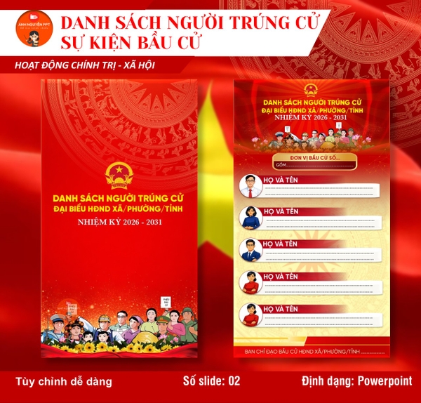 M14 - MẪU CÔNG BỐ DANH SÁCH TRÚNG CỬ
