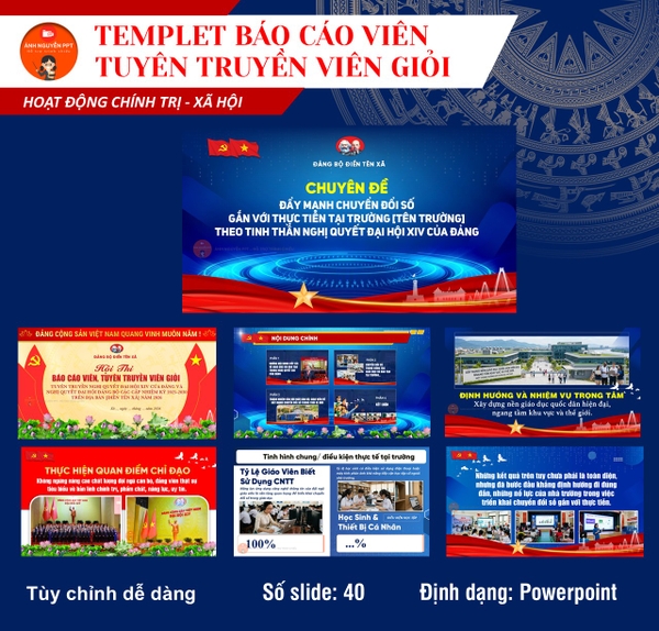 TT03 - TEMPLET BÁO CÁO, TUYÊN TRUYỀN VIÊN GIỎI