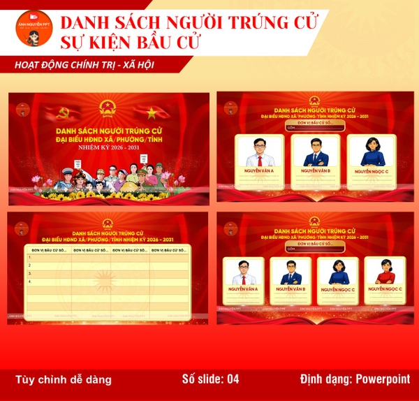 M13 - MẪU CÔNG BỐ DANH SÁCH TRÚNG CỬ