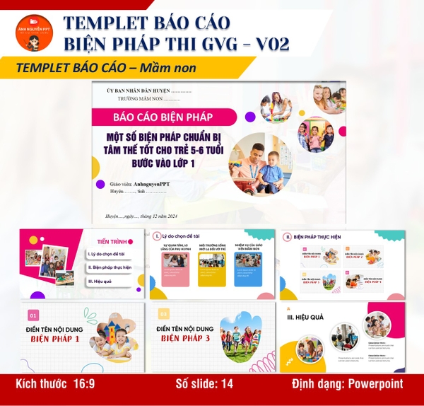 V02 - TEMPLET BÁO CÁO BIỆN PHÁP THI GVG (MẦM NON)