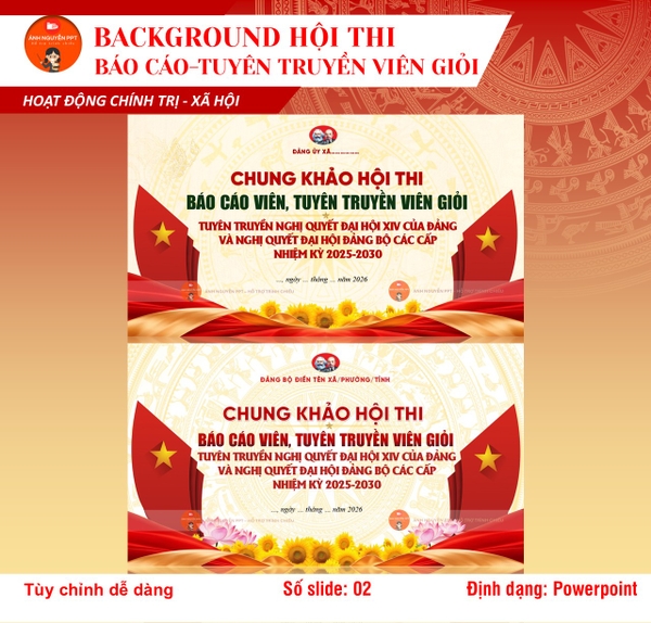 TT10 - BACKGROUND HỘI THI BÁO CÁO, TUYÊN TRUYỀN VIÊN GIỎI