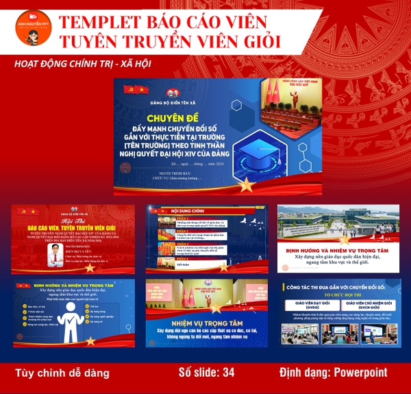 TT02 - TEMPLET BÁO CÁO, TUYÊN TRUYỀN VIÊN GIỎI