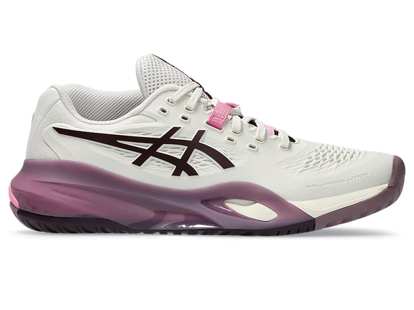 Giày Pickleball ASICS Gel-Resolution X nữ SOFT OAT/DARK AUBERGINE