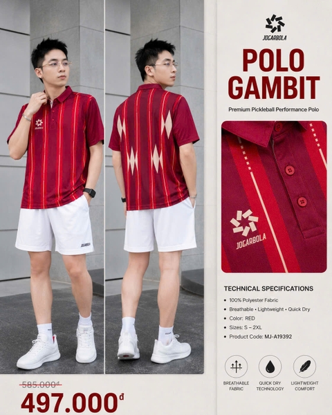 Áo Polo Thể Thao Jogarbola Gambit