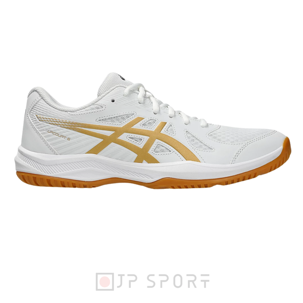 Giày Pickleball Asisc Upcourt 6 Trắng Vàng