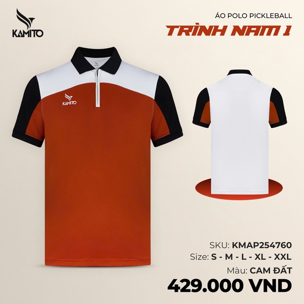 ÁO KAMITO POLO PICKLEBALL TRÌNH NAM 1
