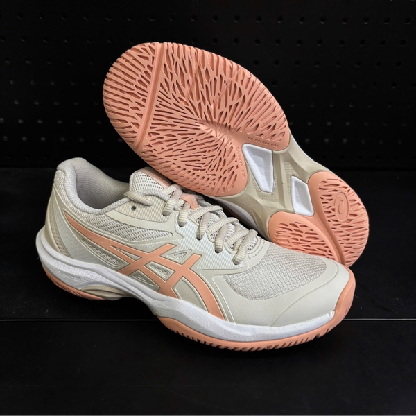 Giày Pickleball ASICS GAME FF Nữ – Be/Hồng Nhạt – 1042A281-250