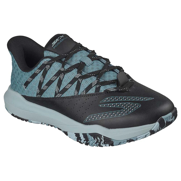 GIÀY PICKLEBALL SKECHERS VIPER COURT RALLY NAM ĐEN/XANH XÁM