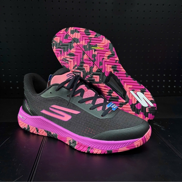 Giày Pickleball Nam Skechers Viper Court Pro Black/Pink 246069-BKHP