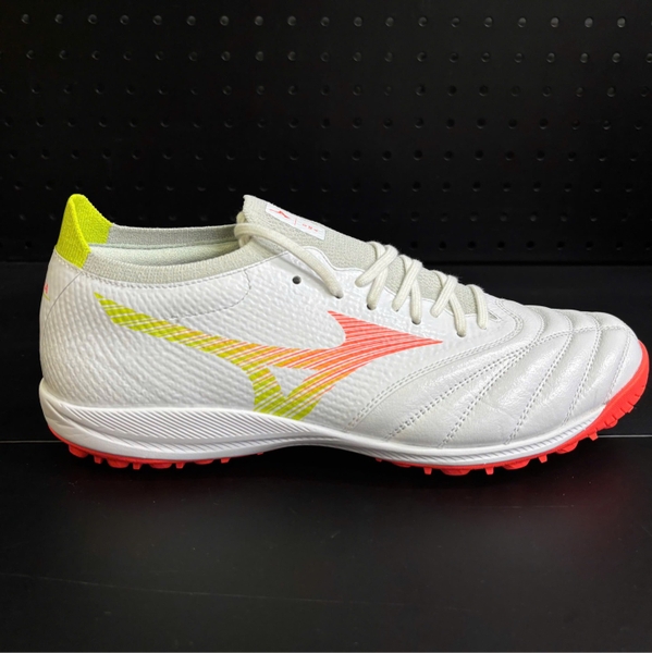 Giày Đá Bóng Mizuno Morelia Neo 5 Beta Pro TF Trắng/Cam/Vàng – P1GD269454