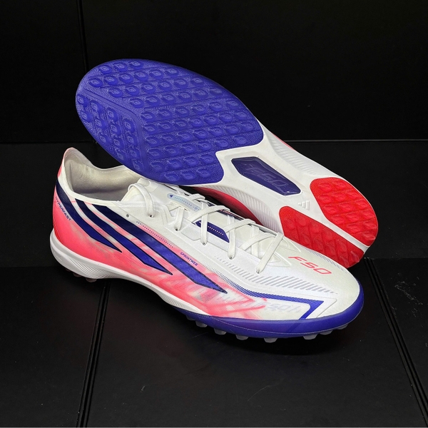 Giày Đá Bóng adidas F50 Hyperfast Pro TF KJ6092 – Trắng/Hồng/Tím