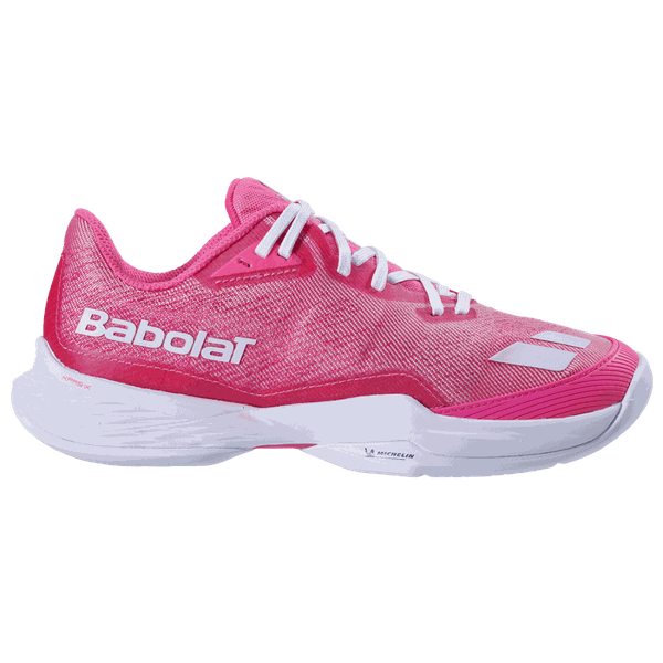 Giày Pickleball Nữ Babolat Jet Mach 4 Hồng Trắng