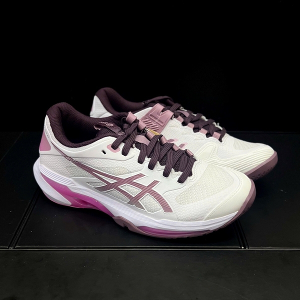 Giày Pickleball Nữ ASICS Solution Speed FF 4 Trắng Hồng 1042A307-102
