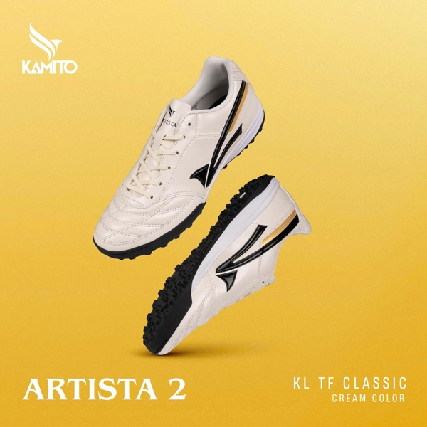 Giày Bóng Đá Artista 2 KL TF Classic kem