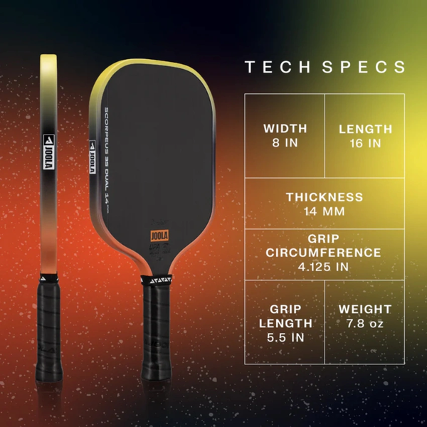 VỢT PICKLEBALL JOOLA Scorpeus 3S Dual 14mm