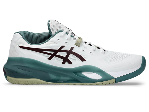 Giày tennis/pickleball ASICS GEL-RESOLUTION X Nam  WHITE/DARK AUBERGINE