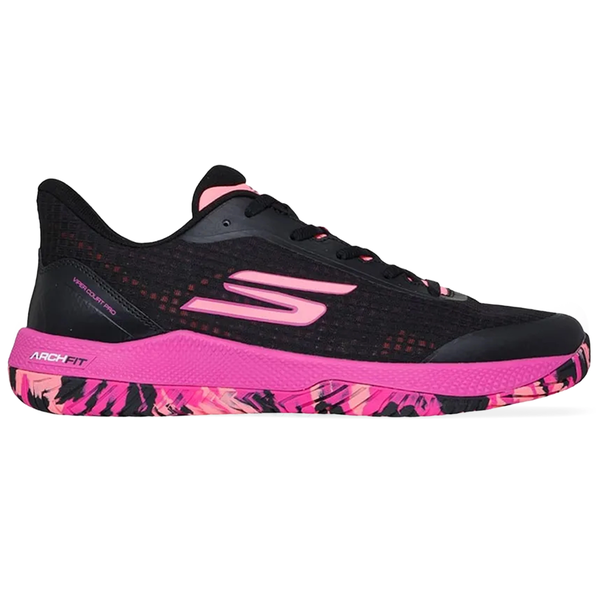 Giày Pickleball Nam Skechers Viper Court Pro Black/Pink 246069-BKHP