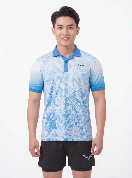 Áo Polo Pickleball Nam Wolf Active Ocean Man W156, Chất Vải Wolf Pro Cao Cấp, Thoáng Khí, Mát Mẻ