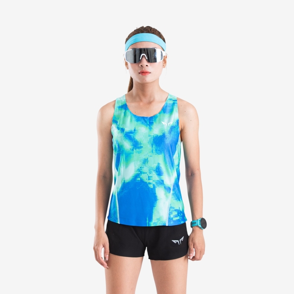 Áo Singlet Chạy Bộ Nữ Premium Wolf Active Outbreak W04, Công Nghệ Seamless & Flatlock, Nhanh Khô