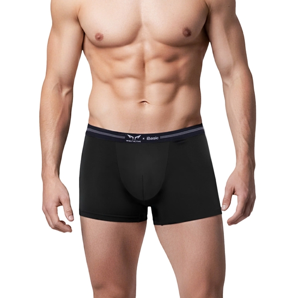 Quần Lót Nam Thể Thao Wolf Active x iBasic PANM151 Phom Trunk Không Đường May, Free Cut