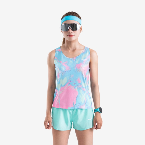Áo Singlet Chạy Bộ Nữ Premium Wolf Active Outbreak W04, Công Nghệ Seamless & Flatlock, Nhanh Khô