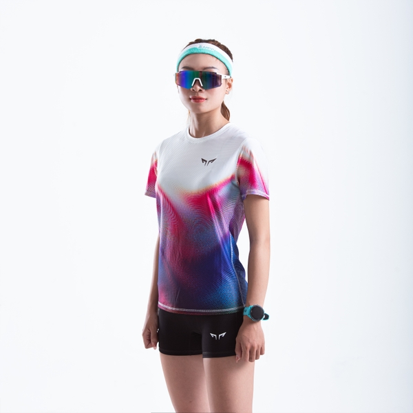 Áo Thun Chạy Bộ Nữ Wolf Active Orchid W262, Chất Vải Wolf Active Mỏng Nhẹ, Tôn Dáng, Mát Mẻ