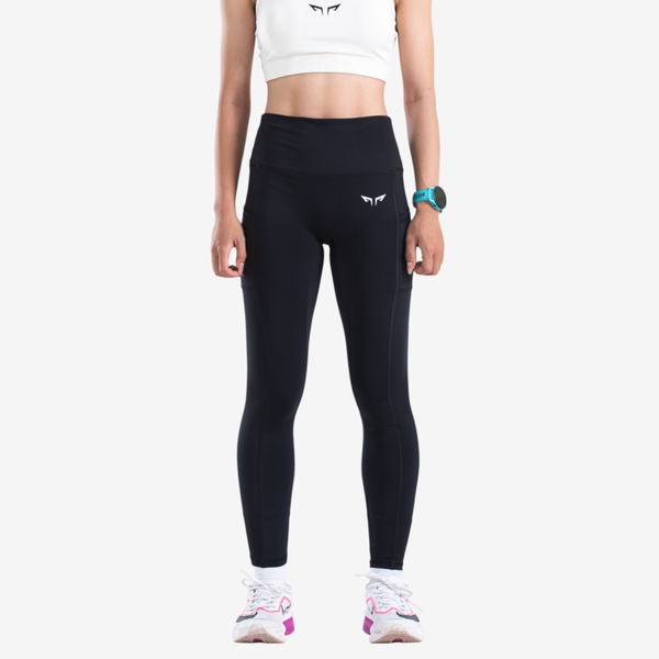 Quần Dài Bó Cơ Nữ Wolf Active Compress Run W103, Chất Liệu Bó Cơ Mềm Mịn, Co Giãn Thoải Mái