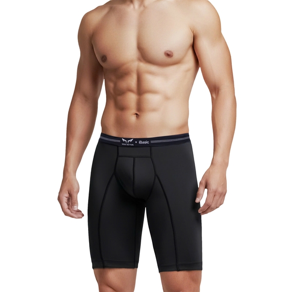 Quần Lót Nam Thể Thao Wolf Active x iBasic PANM153 Phom Boxer Dài