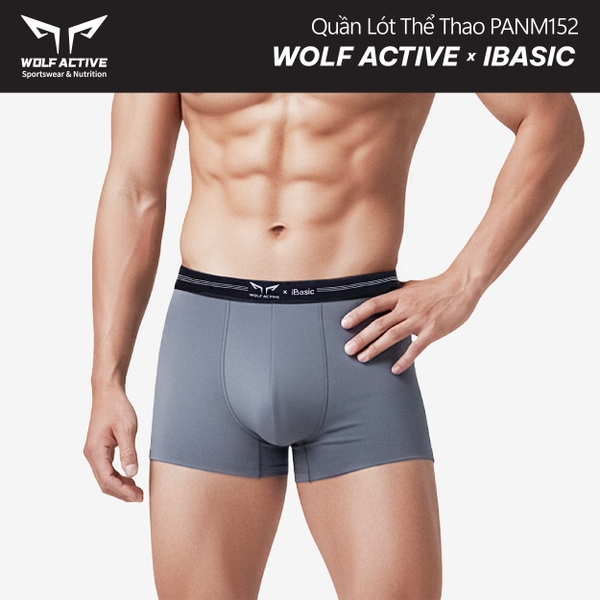 Quần Lót Nam Thể Thao Wolf Active x iBasic PANM152 Phom Trunk Không Đường May