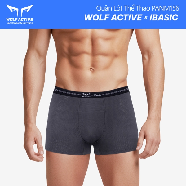 Quần Lót Nam Thể Thao Wolf Active x iBasic PANM156 Airy Thoáng Khí Phom Trunk Không Đường May