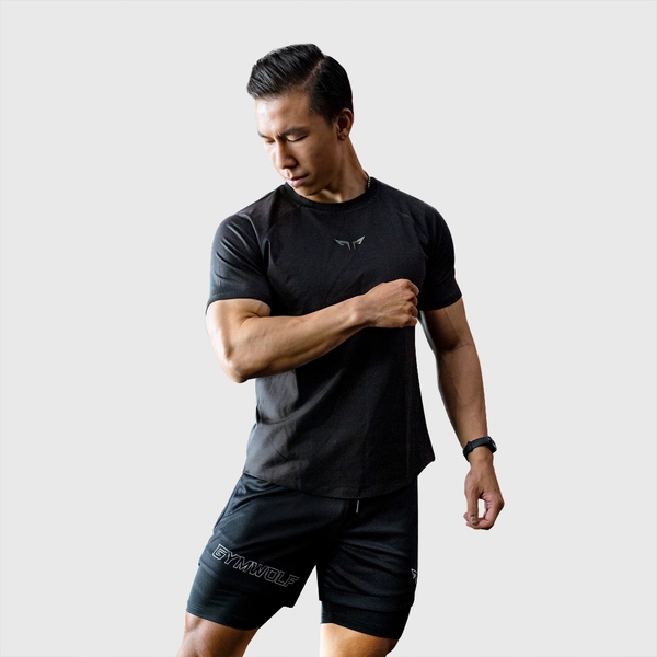 Áo Thể Thao Nam Wolf Active Pro Flex 192, Chất Vải Cotton Cao Cấp Co Giãn 4 Chiều, Thấm Hút Mồ Hôi
