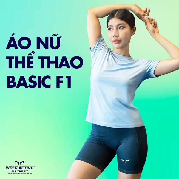 Áo Thể Thao Basic Nữ F1 Basic W67, Tập Gym, Chạy Bộ Chất Vải Active Max Cao Cấp, Mềm Mịn, Tôn Dáng