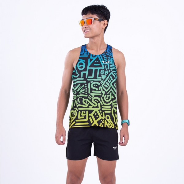 Áo Singlet Chạy Bộ Wolf Active Vui Vẻ 1 W36, Chất Vải Cao Cấp, Quick Dry, Nhanh Khô, Co Giãn 4 Chiều