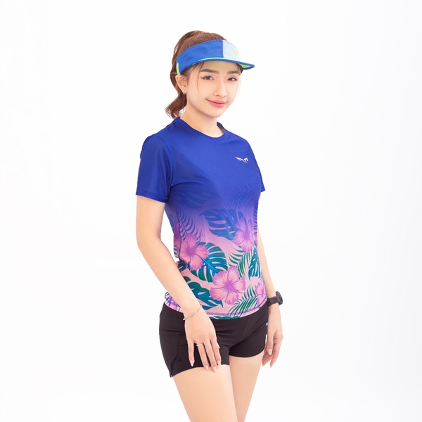 Áo Thun Nữ Chạy Bộ Wolf Active Tropical Energy W213, Chất Vải Nhẹ, Nhanh Khô, Thoáng Khí