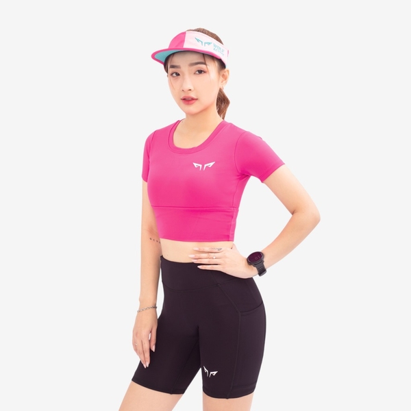 Áo Croptop Nữ Wolf Active Flexfit W216, Áo Tập Mềm Mịn, Tôn Dáng, Thấm Hút Mồ Hôi, Co Giãn Thoải Mái