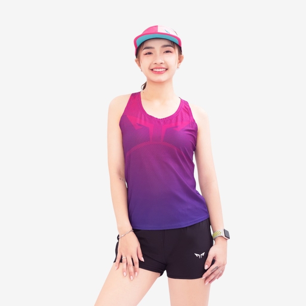Áo Singlet Chạy Bộ Nữ Wolf Active Run Original W106, Áo Ba Lỗ Chạy Bộ Thoáng Khí, Màu Sắc Nổi Bật
