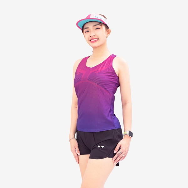Áo Singlet Chạy Bộ Nữ Wolf Active Run Original W106, Áo Ba Lỗ Chạy Bộ Thoáng Khí, Màu Sắc Nổi Bật