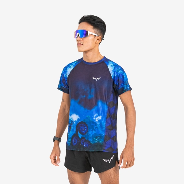 Áo Thun Nam Chạy Bộ Wolf Active Dark Fern W261, Form Mạnh Mẽ, Chất Vải Nhẹ, Thiết Kế Đẳng Cấp