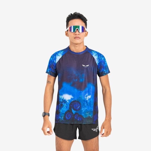 Áo Thun Nam Chạy Bộ Wolf Active Dark Fern W261, Form Mạnh Mẽ, Chất Vải Nhẹ, Thiết Kế Đẳng Cấp