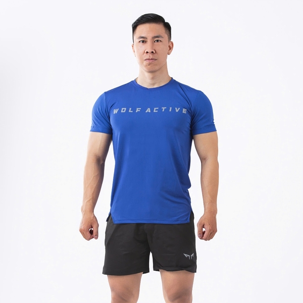 Áo Thun Tập Gym Wolf Active Gym Essential 146, Vải Maxcool Mềm Mịn, Thoáng Khí, Mát Mẻ