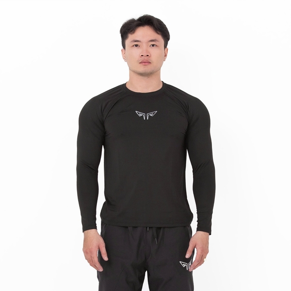 Áo Tay Dài Nam Wolf Active Powerfit W185, Áo Giữ Nhiệt Thể Thao, Chất Vải Co Giãn 4 Chiều